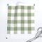 Traditional Plaid Sage Green Eucalyptus White Tartan Gingham Farmhouse Cottagecore Custom Printed Fabric by Spoonflower Various Fabrics by the Yard or Fat Quarter 7409582